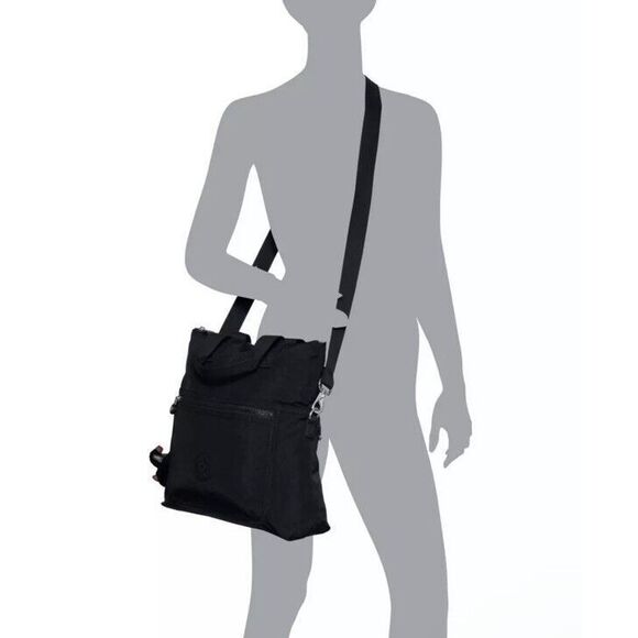 Kipling KI9452 Women’s Black Eleva Convertible Crossbody Tote Bag - Picture 5 of 11